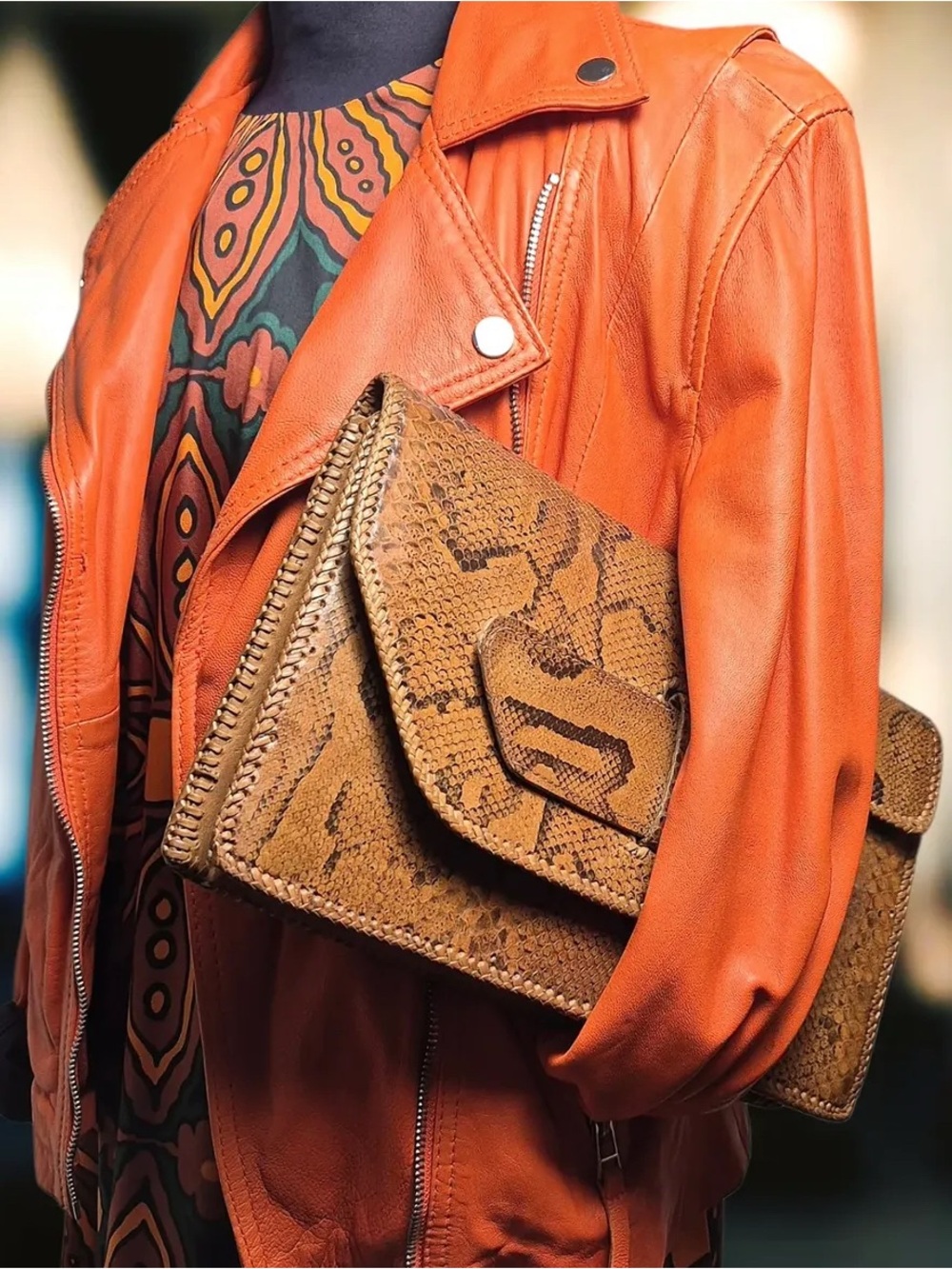 Python Clutch Wallet - Picture 2 of 2